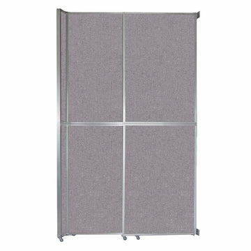 Versare Fabric Room Divider, Gray - 6 13/16' x 101 1/4"