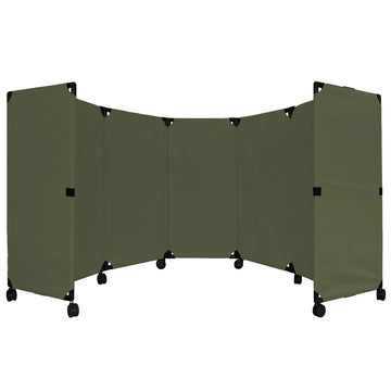 Versare Polyester Partition, 10' Wide, Blue - 48"