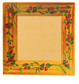 Olive 14" Square Plate by Yanco – Large, Melamine, Pack of 12, Model OL-114