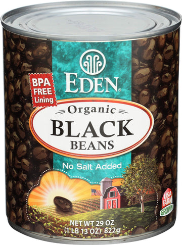Eden Black Beans - 29 oz - 12 Pack by CREATION AND MAINTENANCE OF PURITY IN FOOD – 29 oz, Black, Pack of 12, Model EDF-027C