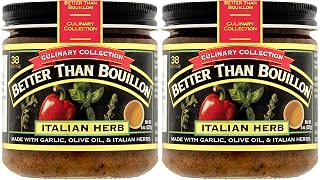 Better Than Bouillon Culinary Collection Base, Italian Herb Base, Contains 38 Servings Per Jar, 8-Ounce Glass Jar (Pack of 2), 16.0 Ounce