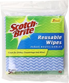 Scotch-Brite Kitchen Wipe 5 Count (Pack of 12), 60 Total