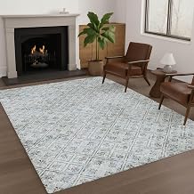 Addison Rugs Chantille ACN2692 Silver 9' x 12' Indoor/Outdoor, Machine Washable, Easy Clean, Non Shedding, Bedroom, Living Room, Dining Room, Kitchen, Patio Rug