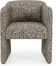 Limari Home Oldford Collection Modern Dining Room Dining Chair, Beige, Black