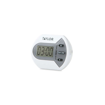 Taylor 5806 Plastic Kitchen Timer, 2 3/4" Wide, White