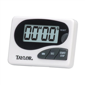 Taylor 5822 Plastic Kitchen Timer, 3 1/2" Wide, White - Default Title