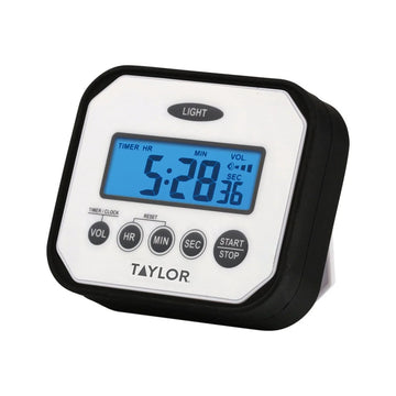 Taylor 5863 Plastic Kitchen Timer, 3 1/2" Wide, White - Default Title