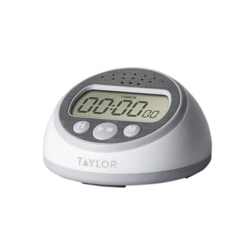 Taylor 5873 Plastic Kitchen Timer, 3 1/4" Wide, White - Default Title