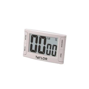 Taylor 5896 Plastic Kitchen Timer, 3 3/4" Wide, White - Default Title
