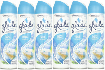 Aerosol,8 Ounce. (Clean Linen, Pack - 6) by Glade – Pack of 6, Model 046500733321