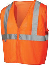 Pyramex RVZ21 Series Safety Vest Class 2 Economy Vest Hi Vis Orange 4X Large