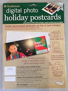 Strathmore / PACON PAPERS SM59617 INKJET CARDS HOLIDAY PASTEL 20 PACK 5X7
