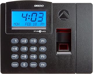 Pyramid Time Systems TTELITEET, TimeTrax Elite Biometric Time Clock, Add On Terminal (Kit Sold Separately), Made in The USA, biometric, time Clock, Black