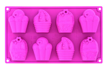Platinum Silicone Happy Birthday Multi-Tray Bake Mould by Pavoni – Silicone, Pink, Model FR080ROS
