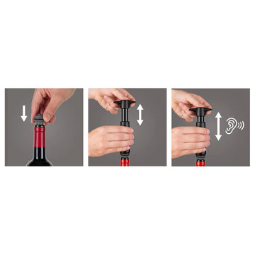 Vacu Vin Vacuum Pump Set - Black