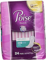 Poise Incontinence Ultra Thins Light Absorbency, 24 Count