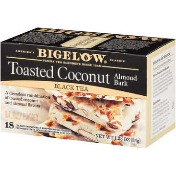 Bigelow Toasted Coconut Almond Bark 36 Tea Bags (2 boxes of 18) by Bigelow Tea – 18 Count (Pack of 2), Pack of 2