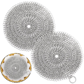 Patelai Pie Weights Chain, Stainless Steel, 8 Inch, Set of 2