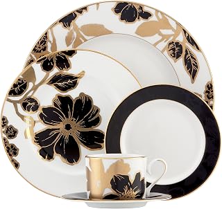 Lenox Minstrel Gold 5-Piece Place Setting, White -