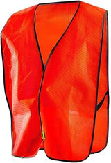 OccuNomix 4X Hi-Viz Orange And Orange EconomyOccuLux Value Mesh Vest With Front Hook And Loop Closure, 4X-Large (LUX-XNTM-O4X)