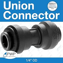 John Guest Union Connector 1/4"OD 10 Pack