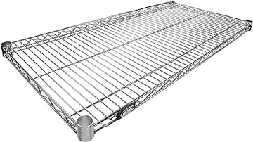 Nexel Additional Wire Shelf for Wire Shelving Units, 600-800 lb Capacity, 18"W x 42"L, Chrome Finish