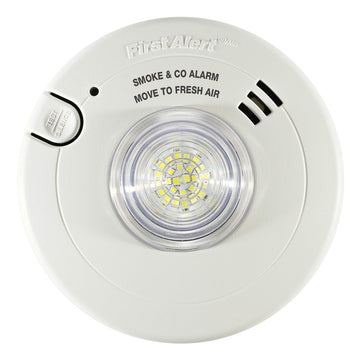 BRK Hardwired Hearing Impaired Combination Alarm with Led Strobe Light by First Alert – One, White, Model 7030BSL