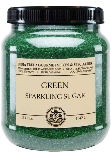 Green Sparkling Sugar by India Tree – 3.4 Pound, Green, Pack of 2, Model 70213B0M