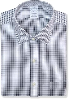 Brooks Brothers Regular Fit Cotton Mixed Check Plaid Pocket Dress Shirt,