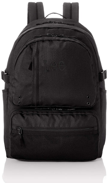 Backpack, Embroidered Logo, Many Pockets, Lightweight, Multi-functional, Can Store Laptops, Black by Lee – Polyester, Black, Model 320-4871
