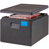 Standard Insulated Pan Carrier & Hot Box Food Warmer for Catering by Cambro – Pack of 1, 45.4 quarts, Plastic, Gray, Model EPP180110