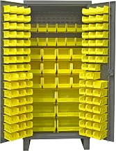 Durham Extra Heavy Duty Welded 12 Gauge Steel Cabinet with 128 Bins, HDC36-126-95, 24" Length x 36" Width x 78" Height