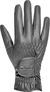 Uvex Breathable & Slip-Resistant Horse Riding Gloves (Western/English) for Girls & Boys, Sportstyle Kid, Black, Size 4