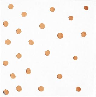 Creative Converting 343977 Beverage Napkins, 5", Rose Gold Foil