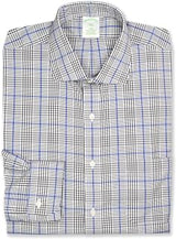Brooks Brothers Mens Milano Slim Fit Supima Cotton Mixed Plaids Pocket Dress Shirt,