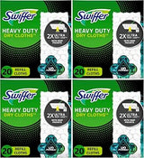 Swiffer Sweeper Heavy Duty Dry Multi-Surface Cloth Refills for Floor Sweeping and Cleaning,Unstopables Fresh Scent,20 Count (Pack of 4)