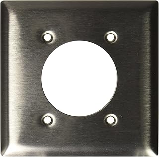 Pass & Seymour Power Outlet 2.1563" Hole for 2.125" Diameter 302 Stainless Steel