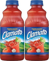 Clamato Tomato Cocktail, Original, 32oz Bottle (Pack of 2, Total of 64 Fl Oz)