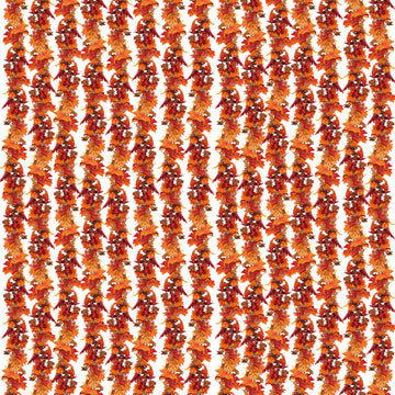 CQURE Artificial Fall Leaf Garland, 76.7 Ft Total Length, Orange Maple