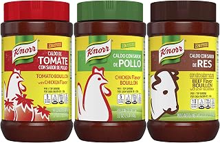Knorr Beef/Chicken/Tomato With Chicken Bouillon For Sauces, Soups And Stews Mixed Variety Pack Fat And Cholesterol Free 2.0 lb 3 Pack