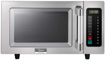 Equipment Countertop Commercial Microwave Oven with Touch Control by Midea – .9 cu ft, 25.0 liters, Stainless Steel, Model 1025F1A