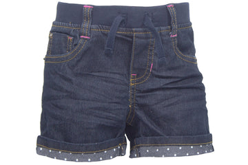 Girls 2-6X Stretch Denim Shorts 4T Dark Blue Wash by Lee – Polyester, Dark Blue Wash