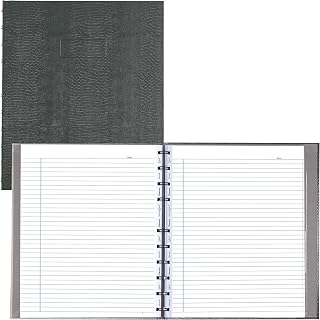 Blueline MiracleBind™ Notebook, Refillable, Lizard-Like Hard Cover, 11" x 9-1/16", 150 Ruled Pages, Cool Grey (AF11150.97)