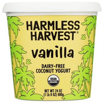 Dairy-Free Cup Yogurt - Vanilla 24oz by Harmless Harvest – 24 OZ, Model 85000302345
