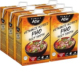 Simply Asia Vietnamese Inspired Pho Beef Broth, 26 fl oz (Pack of 6)