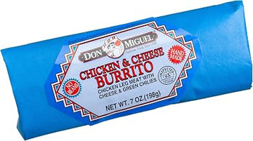 Don Miguel Chicken & Cheese Burrito, 7-Ounce Individually Wrapped Packages (Pack of 12)