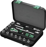 Wera Zyklop 8100 SA 3 1/4-Inch SAE Ratchet Set, 15-Piece