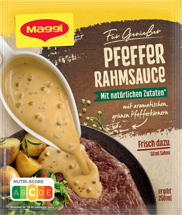 Pfeffer Rahmsauce Pepper cream sauce by Maggi – Model 12337747