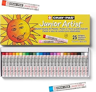 SAKURA Cray-Pas Junior Artist Soft Oil Pastels, 25 Color Set