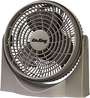 Air King 9530 9-Inch 3-Speed High Performance Pivot Fan, gray